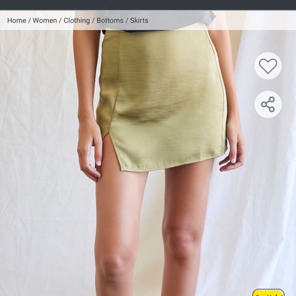 Forever 21 Olive Green Skirt
